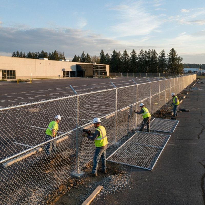 Security Fence Installation detail